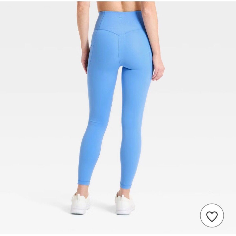 Women's Super Flex High-Rise 7/8 Pocketed Leggings - All In Motion AER54 Blue XS